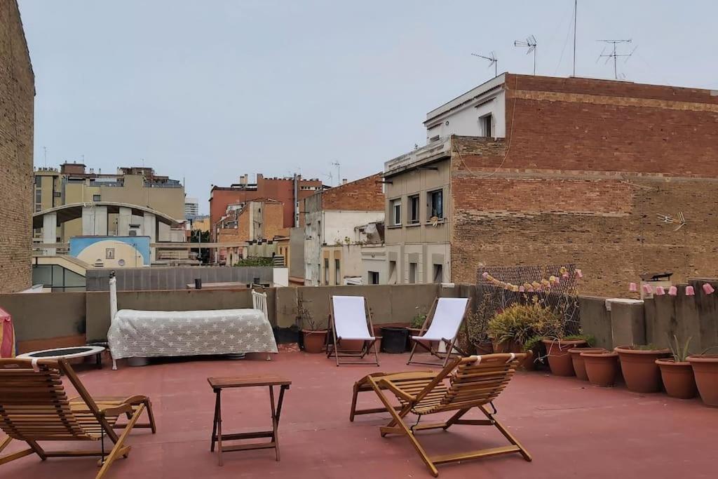 Small Room In Sants With Huge Terrace Барселона Экстерьер фото