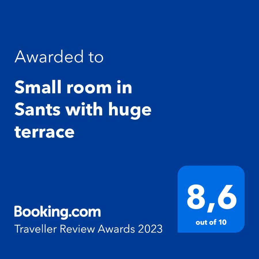 Small Room In Sants With Huge Terrace Барселона Экстерьер фото